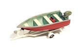 361-455 - Fishing Boat, Motor & Trailer (HO Scale)