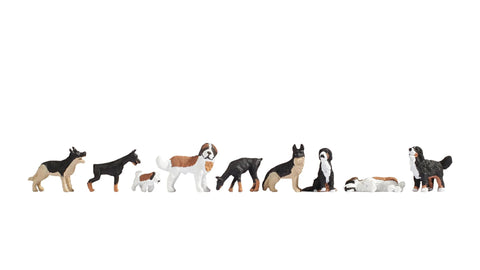 Noch 36717 - Figure Set - Dogs (N Scale)
