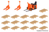 38147 - Forklift & Pallets Kit (HO Scale)