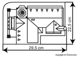 Kibri - 38381 - Town Hall Kit - Leer (HO Scale)