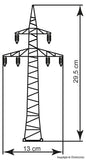 Kibri - 38533 - Deco-Set Power Pole Kit - 4pc (HO Scale)