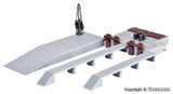 Kibri - 38620 - Deco Set Loading Platforms with Crane Kit (HO Scale)