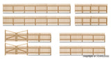 Kibri - 38625 - Wooden Fence Kit (HO Scale)