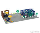 Kibri - 38634 - Greenhouse with LED Lighting **Discontinued** (HO Scale)