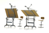 Artitec - Architects Desk & Chairs - 2pc (HO Scale)