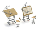 Artitec - Architects Desk & Chairs - 2pc (HO Scale)