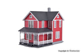 Kibri - 38840 - Swedish House Kit - Red (HO Scale)