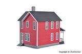 Kibri - 38840 - Swedish House Kit - Red (HO Scale)