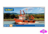 39154 - Fire Fighting Boat Kit (HO Scale)