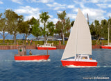 39160 - Boats Set Kit (HO Scale)