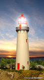 Kibri - 39170 - Lighthouse with LED-Beacon - Functional Kit (HO Scale)