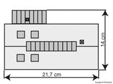 Kibri - 39436 - Loco Shed Kit - Eschbronn - Single Track (HO Scale)