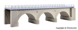 Kibri - 39721 - Stone Arch Bridge Kit with Ice Breaking Pillars - Straight - Single Track (HO Scale)