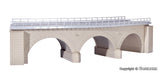 Kibri - 39722 - Stone Arch Bridge Kit with Ice Breaking Pillars - Curved - Single Track (HO Scale)