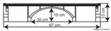 Kibri - 39740 - Prestressed Concrete Bridge - Single Track (HO Scale)