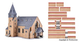 Kibri - 39766 - Church with Wall in the Westerwald Kit (HO Scale)