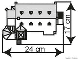 Kibri - 39766 - Church with Wall in the Westerwald Kit (HO Scale)