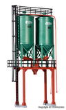 Kibri - 39931 - Double Silo Kit - SchwarzBau (HO Scale)