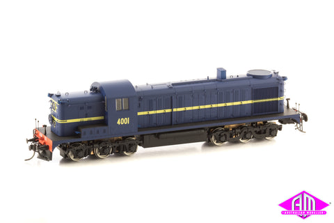 NSWGR 40 Class, Royal Blue Type 2 - 4001 - With Sound - Weathered