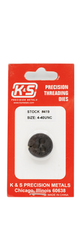 K&S - #419 - Die Thread Cutting - 4-40