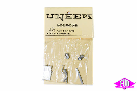 Uneek - UN-431 - Cart & Spikeman (HO Scale)