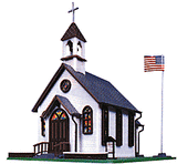 433-1350 - Town Church Kit (HO Scale)