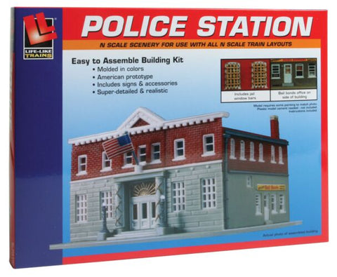 433-7481 - 5th Precinct Police Station Kit (N Scale)