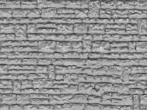 Vollmer - 46031 - Wall Plate - Cut-Stone - 21.8 x 11.9 cm (HO Scale)