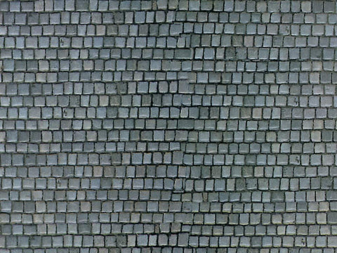 Vollmer - 46041 - Wall Plate - Cobblestone - 25 x 12.5 cm - 10pc (HO Scale)