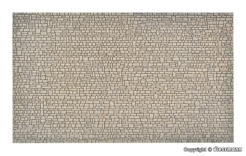 Vollmer - 48221 - Wall Plate - Cut Stone - 28 x 16cm (HO Scale)