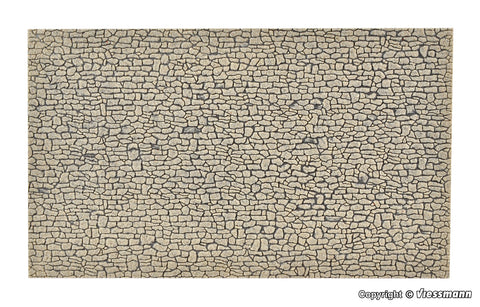 Vollmer - 48224 - Wall Plate - Crushed Stone - 27.5 x 16cm (HO Scale)