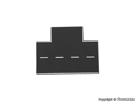 Vollmer - 48263 - Street Plate Asphalt - 90° Intersection - 15.5 x 13cm (HO Scale)