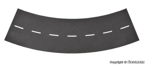 Vollmer - 48267 - Street Plate - Asphalt - 45° Curve - 30cm Radius (HO Scale)