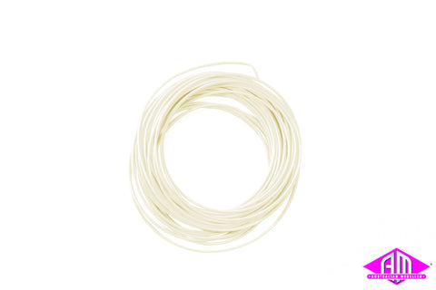 51940 - Super Thin Cable - 0.5mm Diameter - AWG36 - 10m Bundle - White