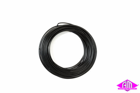 51942 - Super Thin Cable - 0.5mm Diameter - AWG36 - 10m Bundle - Black