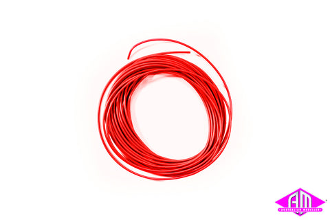 51943 - Super Thin Cable - 0.5mm Diameter - AWG36 - 10m Bundle - Red