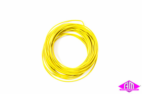 51947 - Super Thin Cable - 0.5mm Diameter - AWG36 - 10m Bundle - Yellow