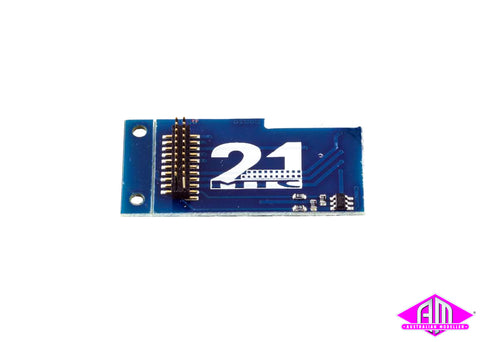 51968 - 21MTC Adapter Board 2 - Shape of 6090x + AUX3 and AUX4 (for LokPilot/LokSound V3.0 and V4.0)