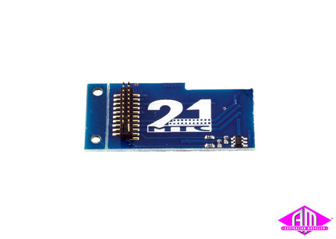 51968 - 21MTC Adapter Board 2 - Shape of 6090x + AUX3 and AUX4 (for LokPilot/LokSound V3.0 and V4.0)