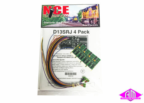 NCE - D13SRJ Decoder 4 Pack