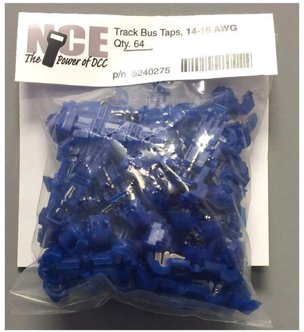 NCE - 524-275 - Track Bus Wire Taps - Blue - 64pc