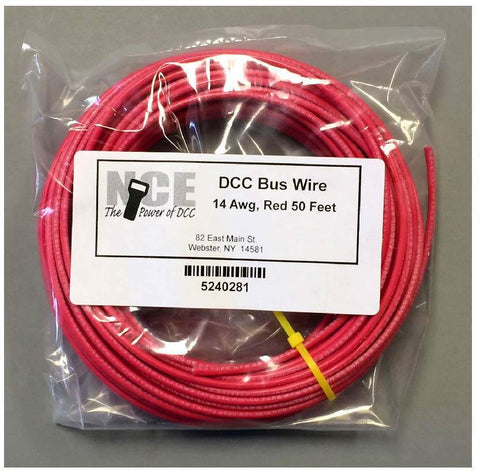 NCE - 524-281 - DCC Main Bus Wire - Red - 15m