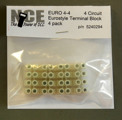 NCE - 524-294 - Terminal Blocks 4 Circuit - 4pc