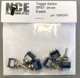 524-303 - SPST Toggle Switch on/on - 6pc