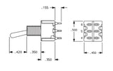 524-304 - DPDT Toggle Switch on/on - 5pc