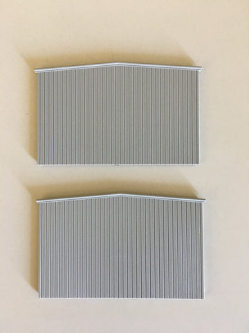 541-1012 - Prefab Steel Warehouse End Wall Panels (HO Scale)