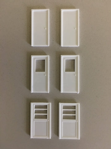 541-1200 - Assorted Personal Doors (HO Scale)
