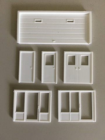 541-1203 - Assorted Doors & Windows (HO Scale)
