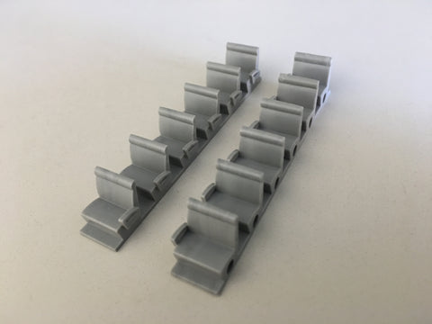 541-4101 - Coach Seats - Gray (HO Scale)