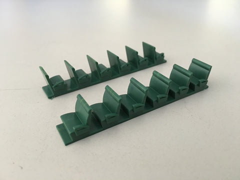 541-4104 - Coach Seats - Green (HO Scale)